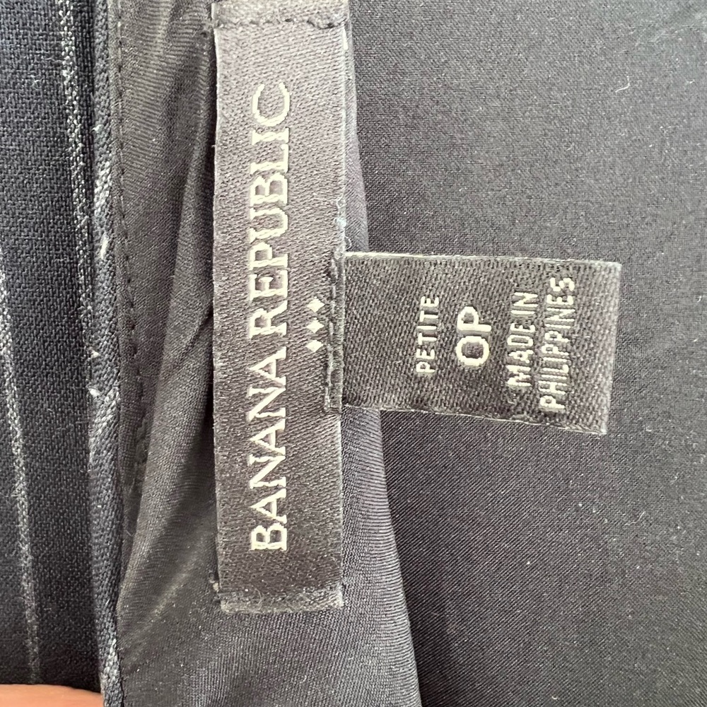 Banana Republic Black and White Striped Midi Dress - Picture 4 of 6